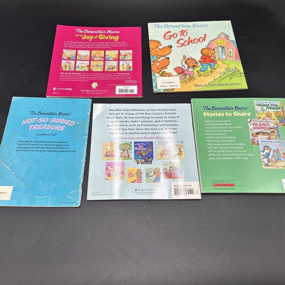 The Berenstain Bears Books Lot of 5 Stories To Share Ghost Walk Joy Of Giving - Picture 2 of 2